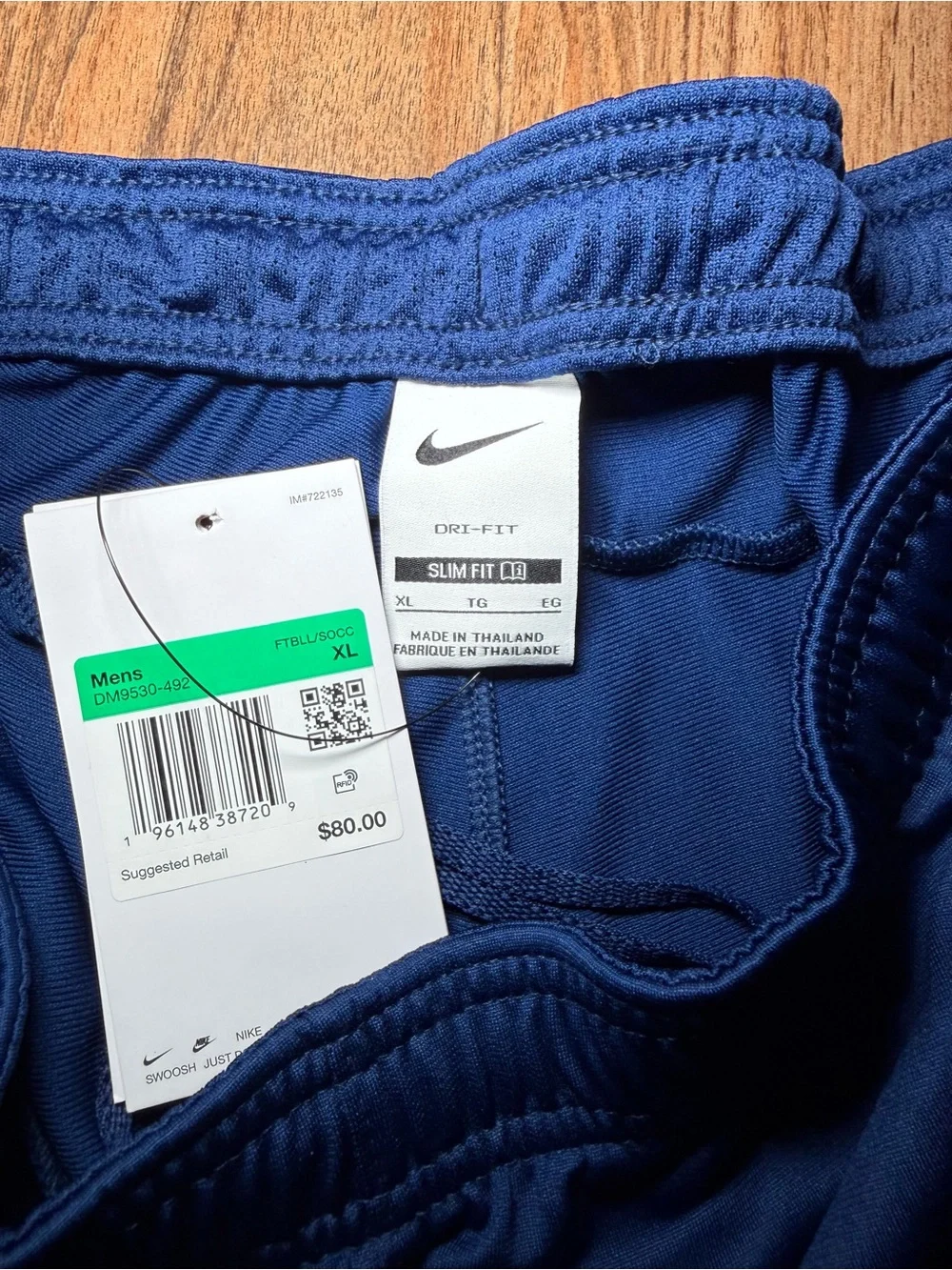 Nike England National Team Strike Track Pants 22/23 Mens Size XL Blue DM9530-492
